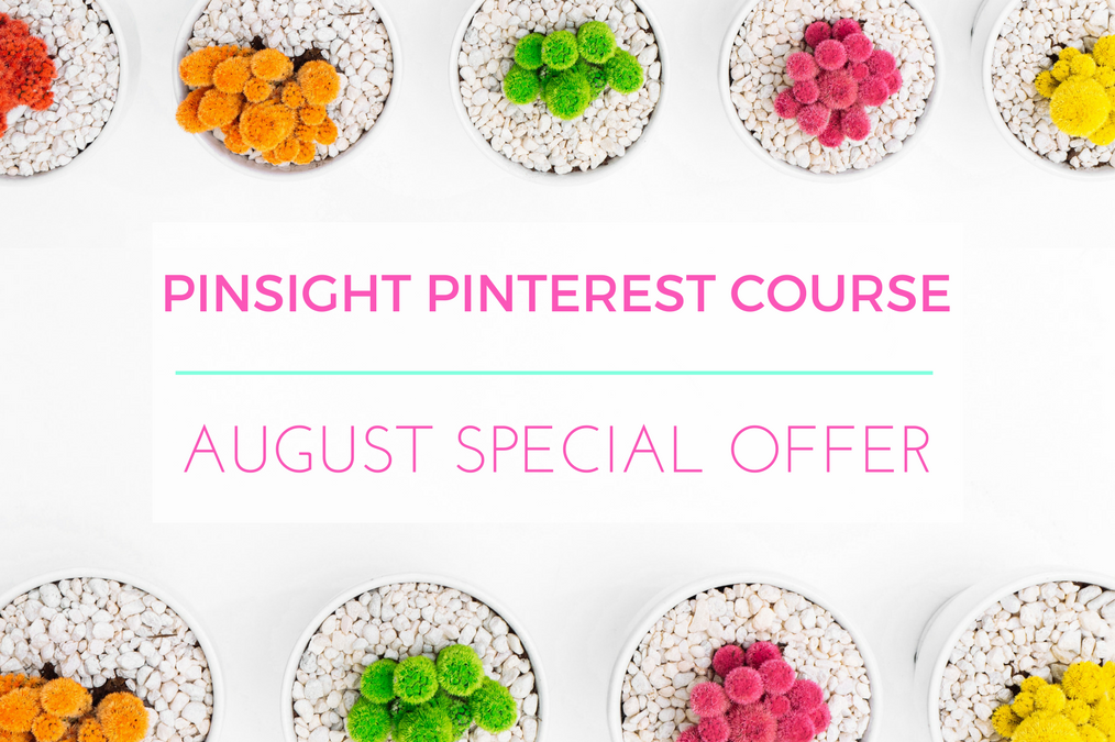 PINSIGHT Pinterest Course: August Special Offer